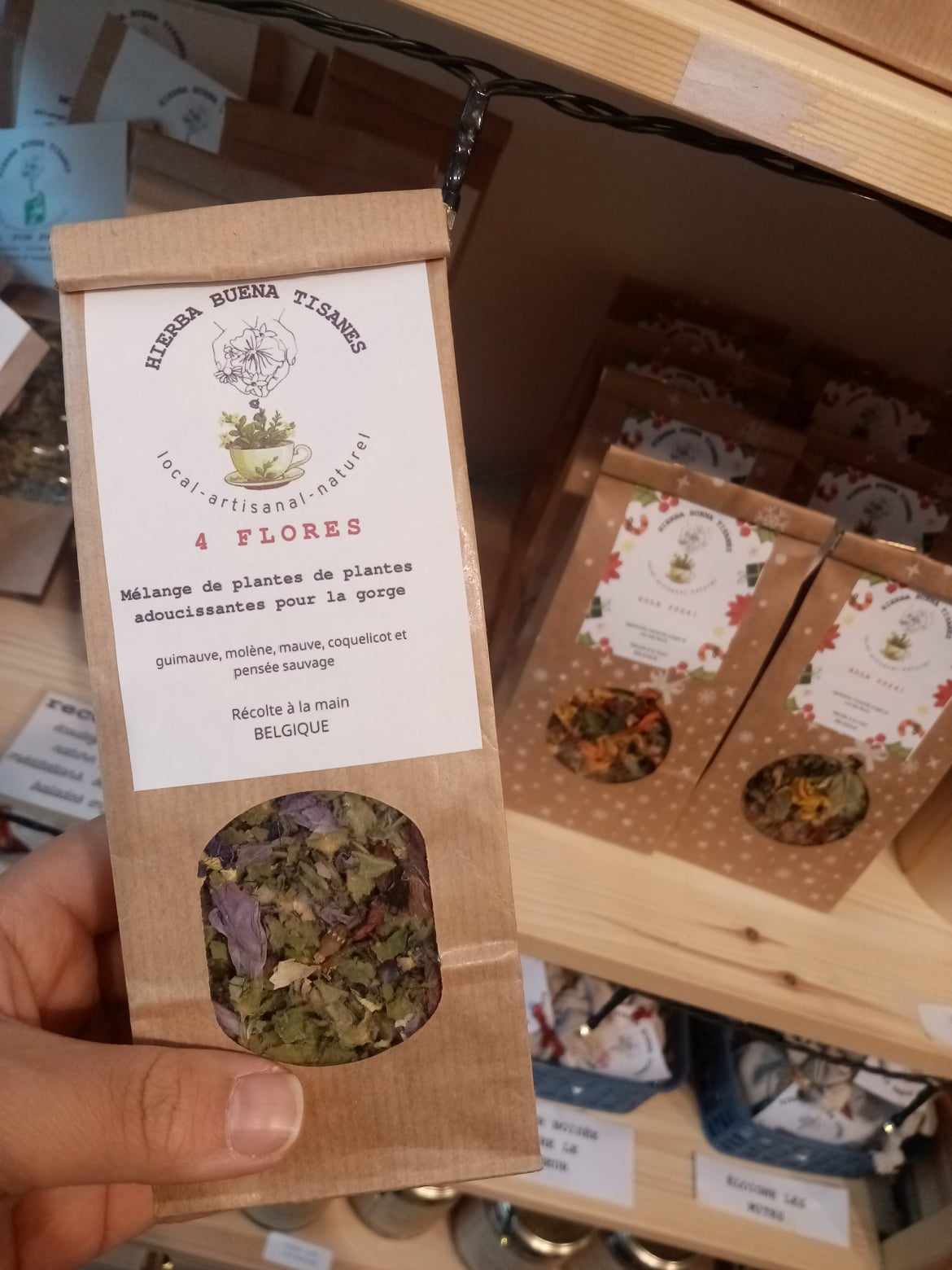 Recharge Tisane "4 Flores" - Mal de gorge